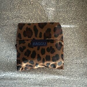 BAGGU Leopard Print Foldable Bag